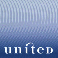 United Airlines logo and stationary